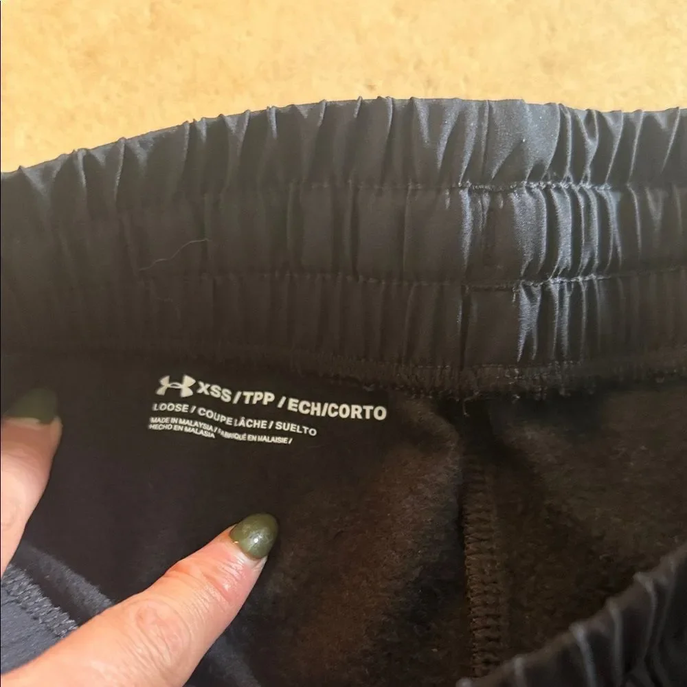 Under Armour Black Jogger Sweats - Bulls NBA Logo - Side Pockets - XXS - NWOT